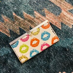 Colorful Lip Print Women's Wallet